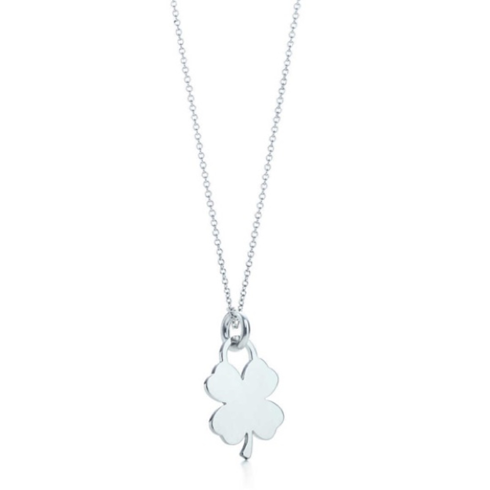 Tiffany & Co. Four-leaf Clover tag + chain
